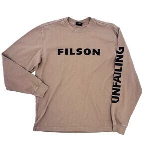 Filson Long Sleeve T Shirt Medium Unfailing Deer Big Buck Graphic Print